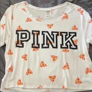 Victoria secret pink crop tee